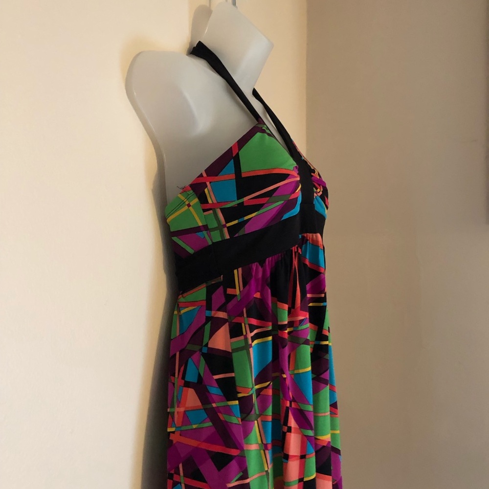City Triangles Resort Halter Dress Beach Coverup M - Picture 4 of 6
